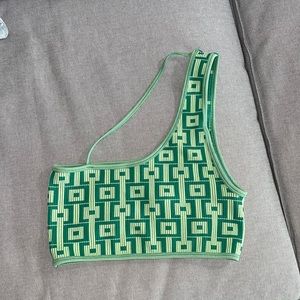 Crop one shoulder top